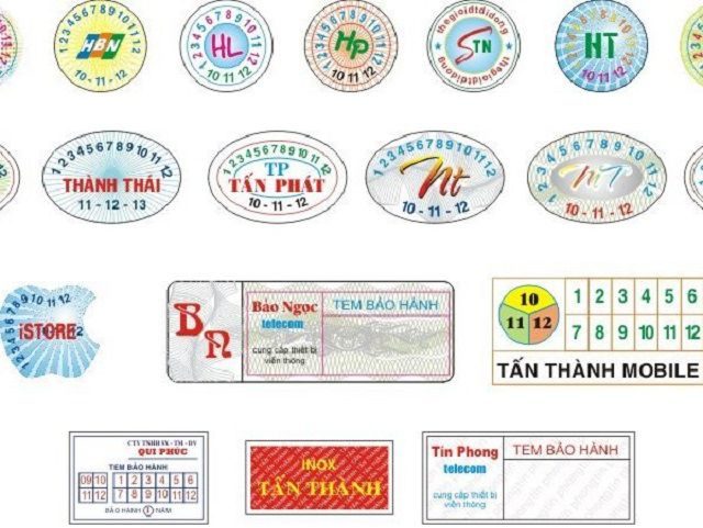 tem bảo hành